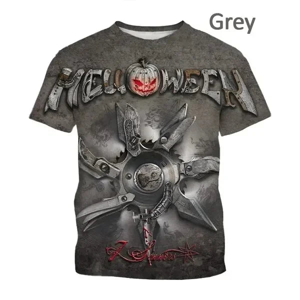 Halloween 3D Print Sports Quick Dry Breathable Men T-shirt Outdoor Street Party Casual Fashion Parent-child Outfits Short Sleeve