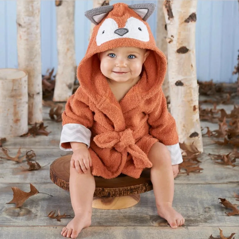Cotton Baby Robe Bath Towel Cartoon Hoodies Infant Girls Boys Sleepwear Bath Blanket Kids Soft Bathrobe Pajamas Kids Clothing