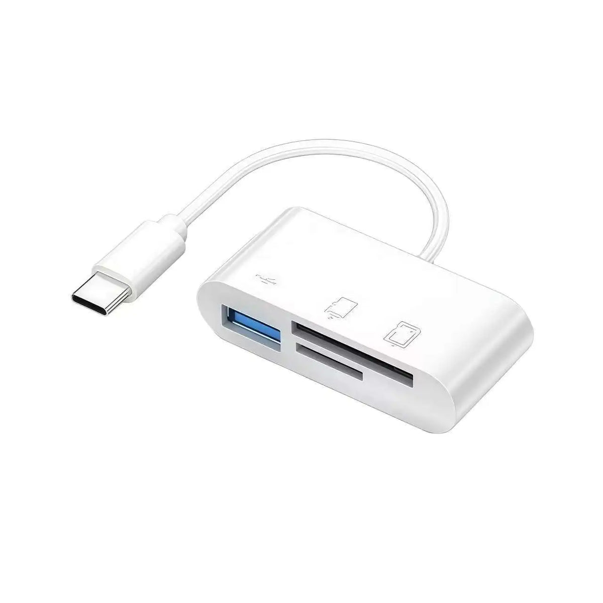 3-in-1 Type-C Adapter TF SD High-Speed Memory Card Reader OTG USB C USB 2.0 Connector for MacBook USB Type Adapter