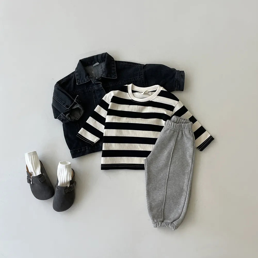 Korea Baby Boy Sweatpants Children Autumn Long Pants Kids Boys Sport Solid Color Trousers Infant Panties Toddler Spring Bottoms