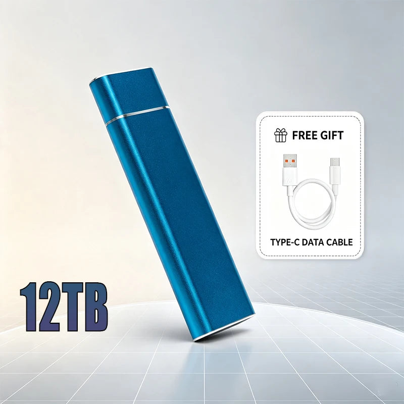 High Speed 520MB/s  Portable SSD USB3.1 Type-C External Solid State Drive for Desktop Laptop MacBook Large Capacity Storage