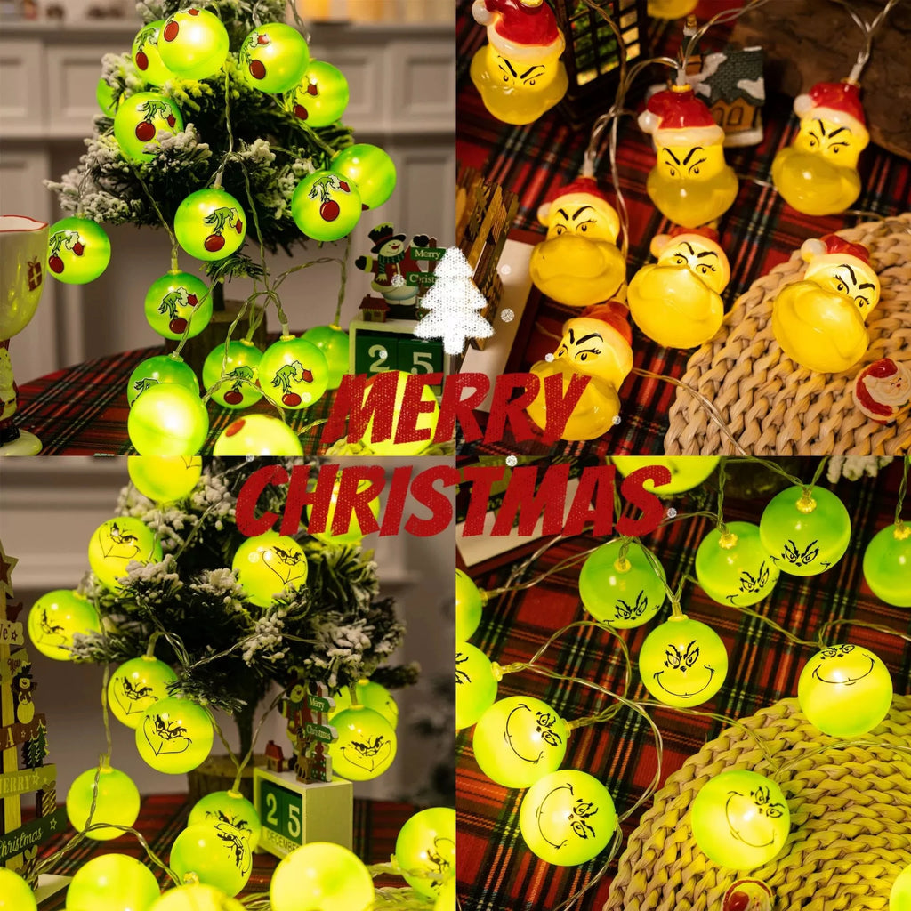 Christmas LED Lights String Lights Decorations for Tree Home Garden Indoor Outdoor Beads Halloween Day Holiday Decorations
