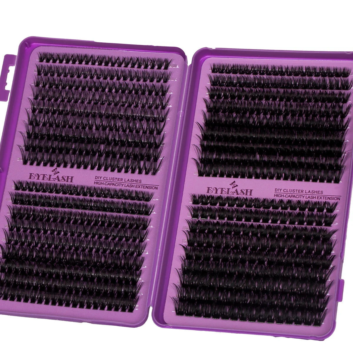 D Curl Individual Eyelash Clusters High Capacity Dense Eyelash Extension 8-16mm Suit for Different Makeup Beauty Long Lasting