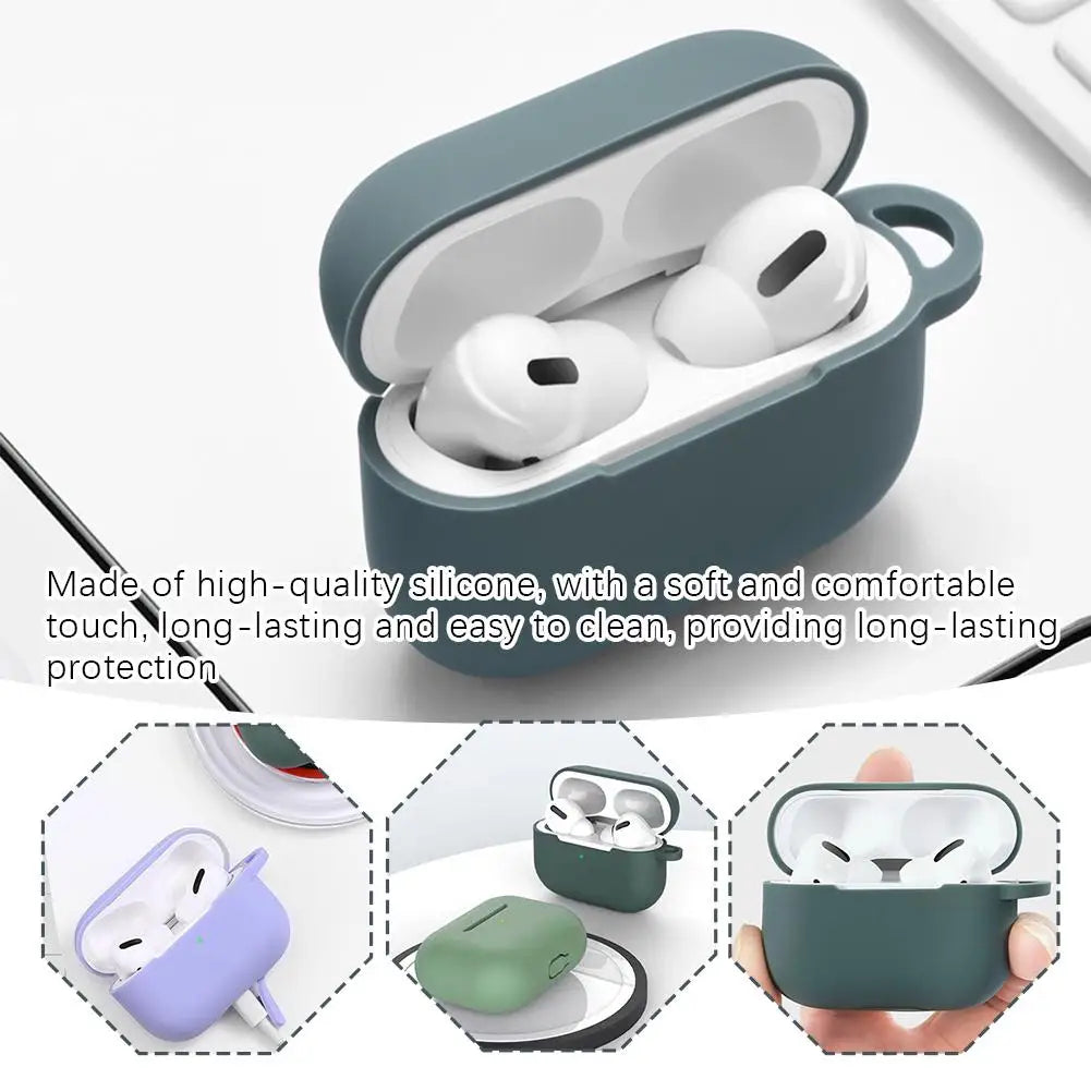 For AirPods 4 Silicone Protective Case Colorful Anti-fall Anti Scratch Earphone Protector Headphone Accessories