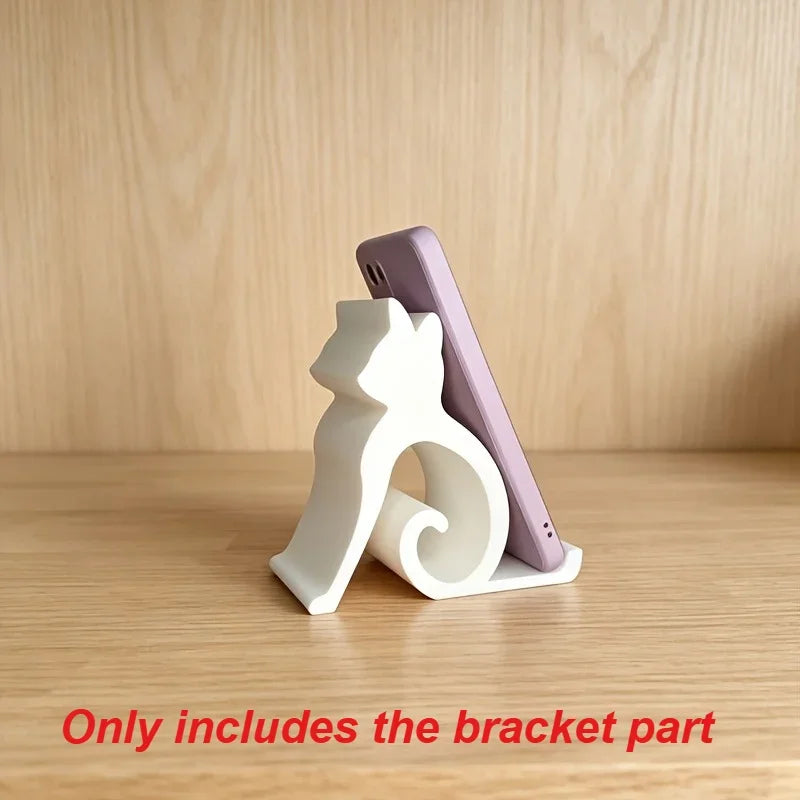 1 PCS Cat Shaped Phone Holder, Suitable for Use on Beds, Offices, And Cars. Cute Cat Design, Fun Cat Shaped Phone Holder.