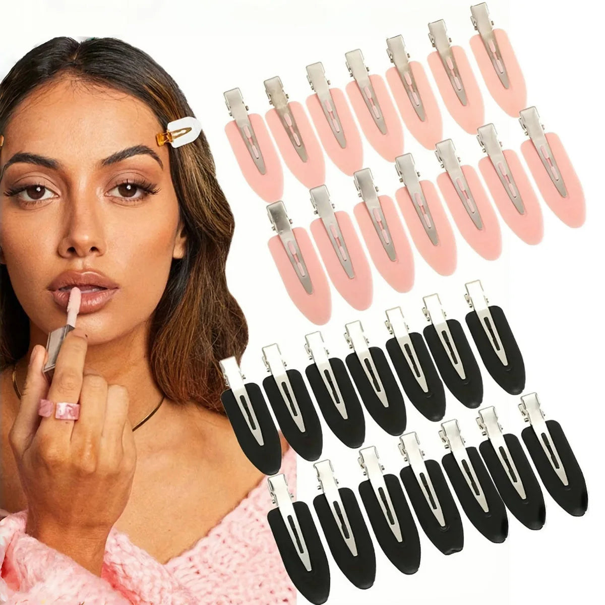 New 10Pcs/set No Bend Seamless Hair Clips Women Side Bangs Barrette Makeup Washing Face Accessories Girls Styling Hairpins