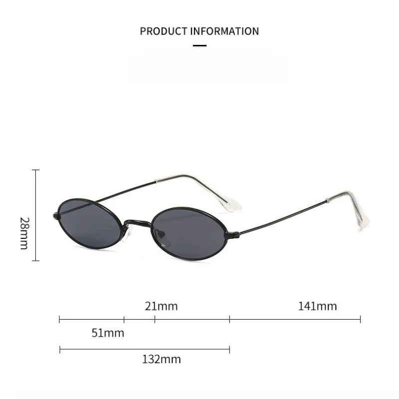 Retro Oval Sunglasses for Men and Women Vintage Shades Eyeglasses Sun Glasses Fashion Accessories