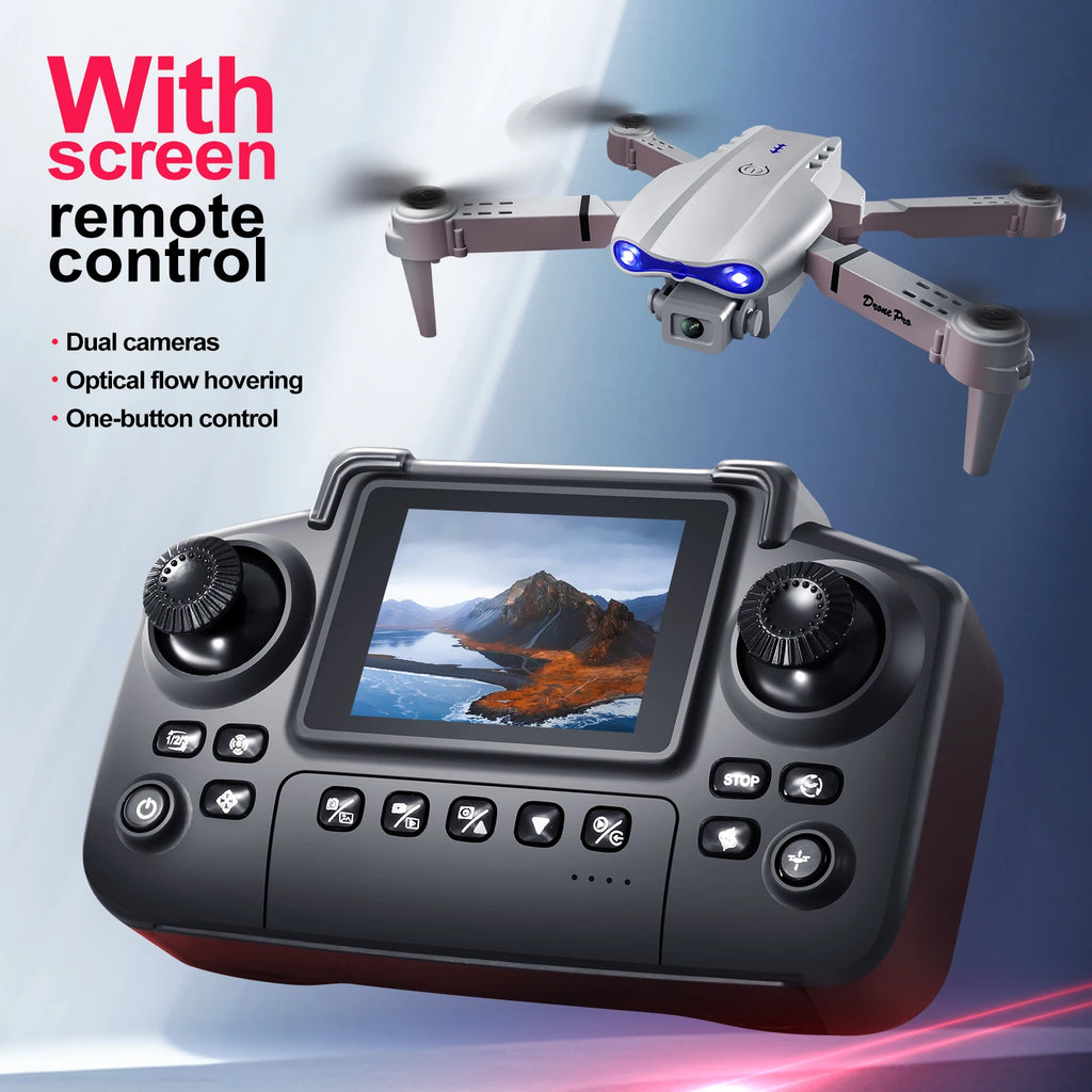 2026 New E88 Professional HD Dual Camera 8K RC Drone Wide Angle Camera Foldable Helicopter Quadcopter Aircraft Kid Gift Toys