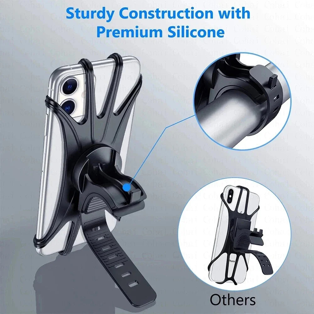 Bike Phone Holder Bicycle Mobile Cellphone Holder Motorcycle Suitable for Various Phone Models