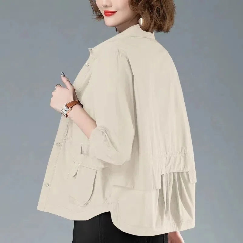 2025 New Women's Jackets Spring Summer Causal Windbreaker Famale Thin Basic Coat Lightweight Jacket Outwear Women Clothing