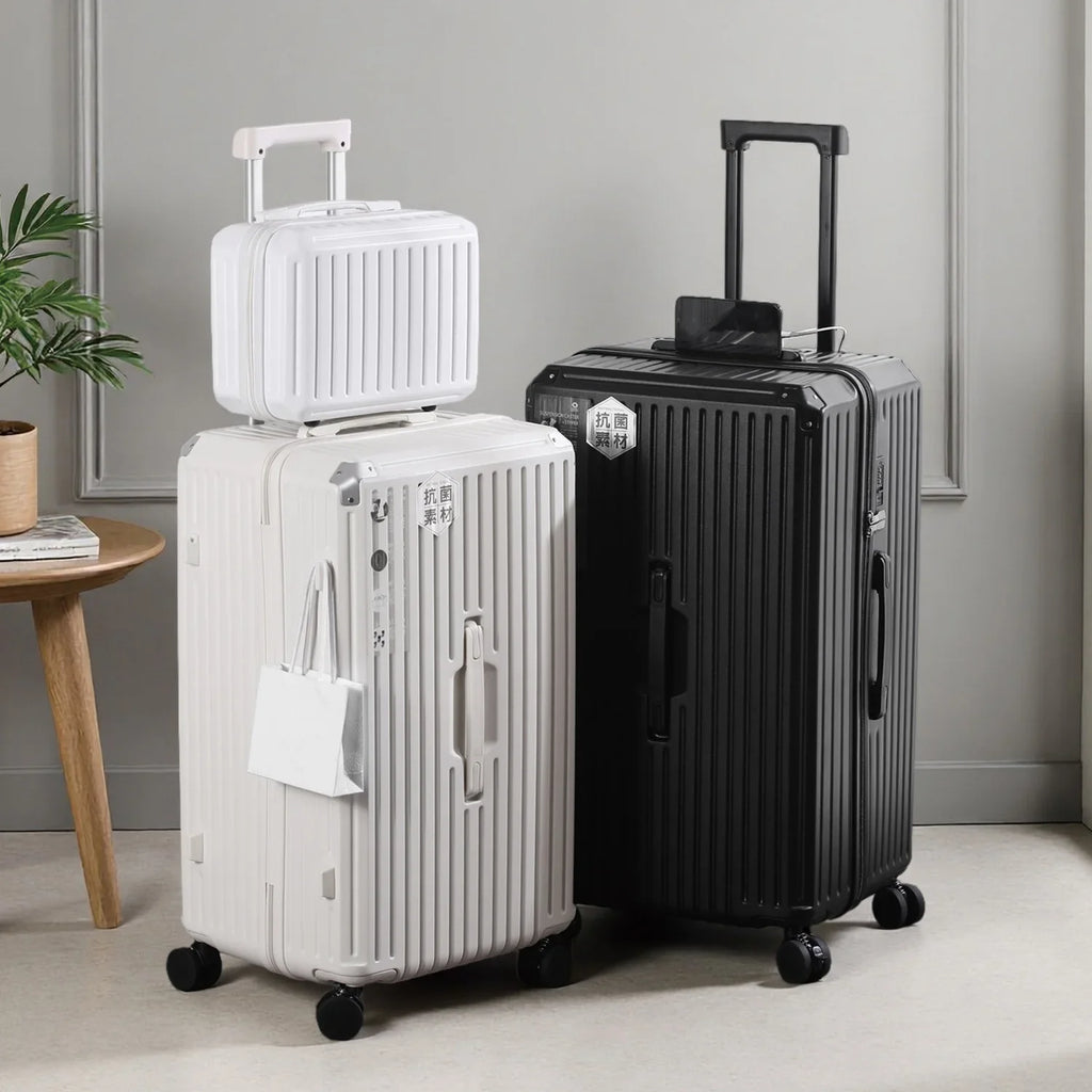Ultra-Large Capacity Thickened Suitcase Set ABS+PC Material Trolley Case  USB Charging Interface Universal Wheels Luggage