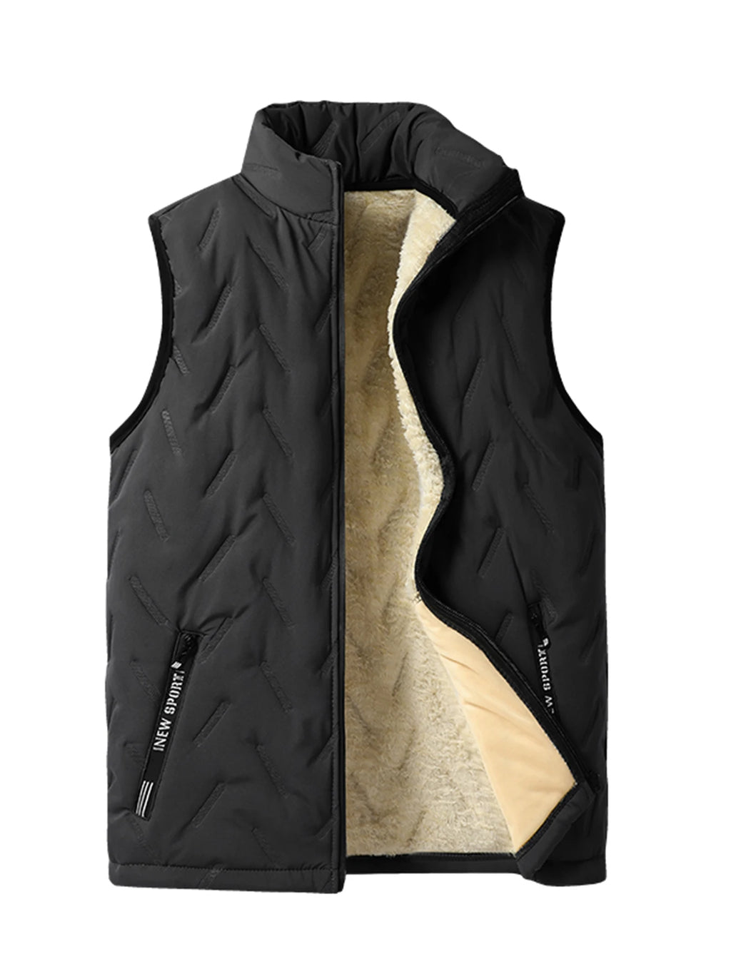 Autumn and Winter Thickened Warm Vest, Autumn and Winter Style Coat, Windproof and Cold-Proof Warm Top