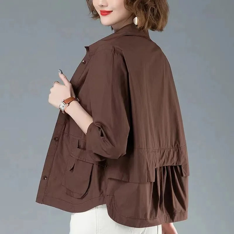 2025 New Women's Jackets Spring Summer Causal Windbreaker Famale Thin Basic Coat Lightweight Jacket Outwear Women Clothing