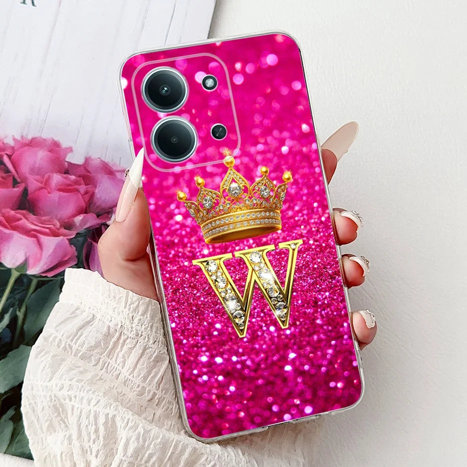 For Xiaomi Redmi 15C 4G Case New Luxury Letters Cover Soft Slim Phone Case For Xiaomi Poco C85 C 85 Redmi15C 4G Back Cover Coque