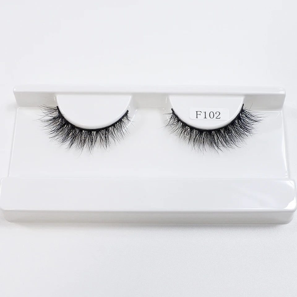8mm-12mm Natural Mink Lashes New Arrival Short Wispy 3d Mink Eyelashes Wholesale Makeup & Beauty Cat Eye Lashes
