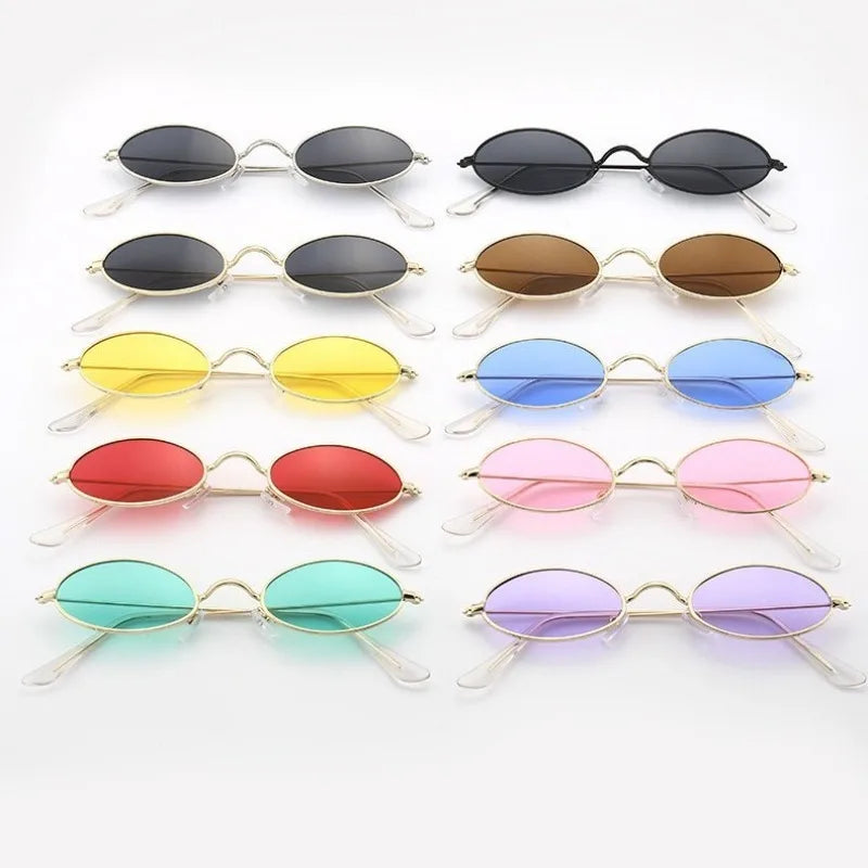 Retro Oval Sunglasses for Men and Women Vintage Shades Eyeglasses Sun Glasses Fashion Accessories