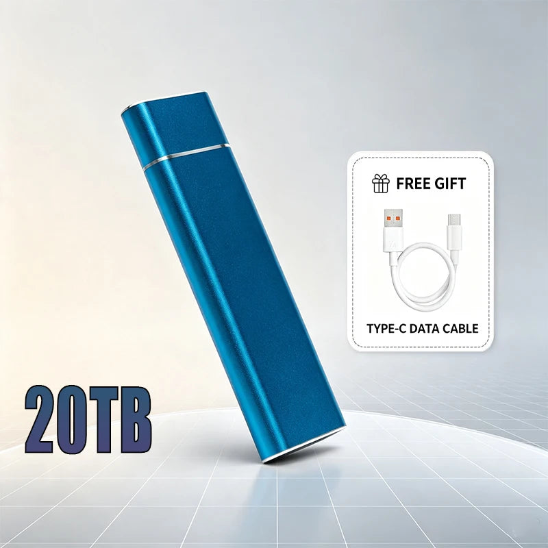 High Speed 520MB/s  Portable SSD USB3.1 Type-C External Solid State Drive for Desktop Laptop MacBook Large Capacity Storage