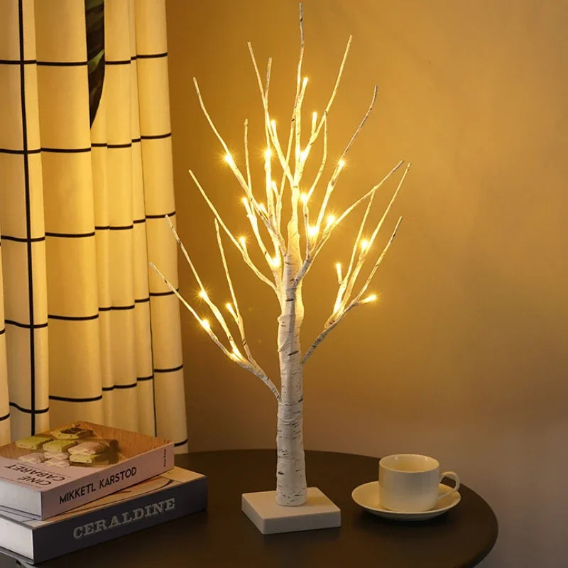 Christmas LED Tree Lights Christmas Birch Tree Home Decoration Lights Indoor Bedroom Room Landscape Glowing Tree
