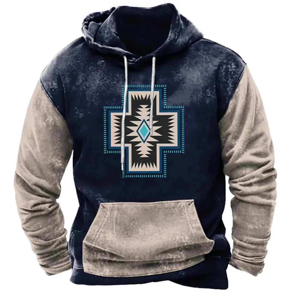 Vintage Hoodie Ethnic 3d Print Hoodies Men Women Fashion Kids Hoodies Sweatshirts Boy Coats Women Sweats Men's Clothing