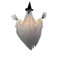 Glowing Ghost Hanging Wizard Hat Ghost Creepy Decorative Halloween Ghost Pendant Spooky Horror Ghosts Haunted House
