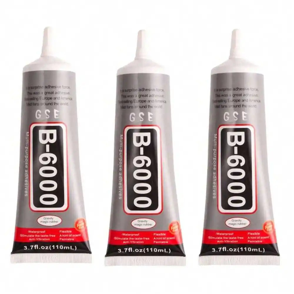 B6000 Clear Glue for Jewelry Making,Fabric,Tumblers,Rhinestones DIY Crafts,Nail Art,Makeup,Shoes,Cell Phones, Tablet,Wood