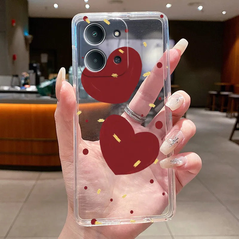 Jelly Case For Redmi 15C 4G 5G Flower Butterfly Phone Funda For Xiaomi Poco C85 4G Soft Silicone Cases Transparent TPU Cover