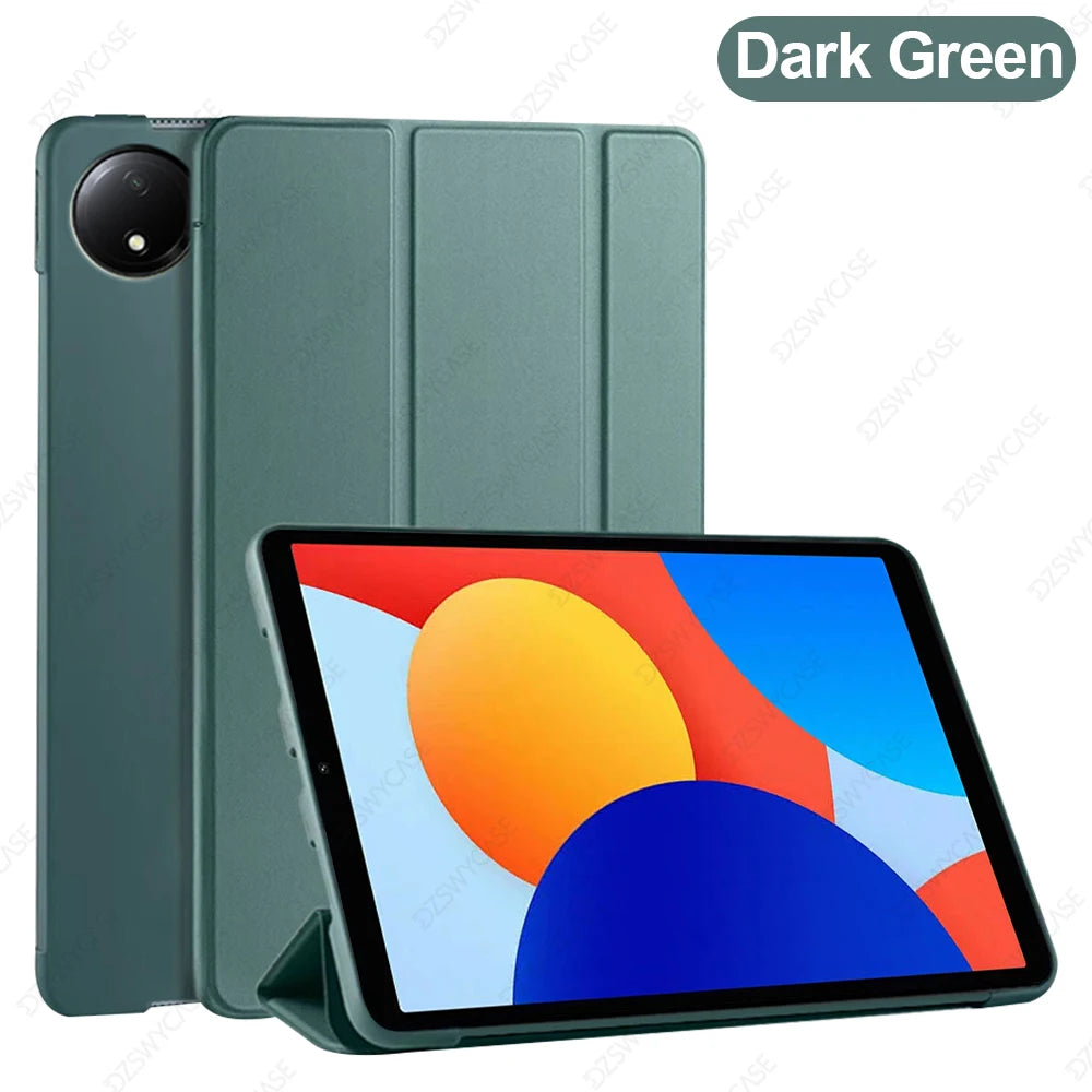 Case for Xiaomi Redmi Pad SE 8.7 inch 2024, Silicone Tablet Case, Slim Trifold Stand, Smart Cover with Auto Sleep / Wake