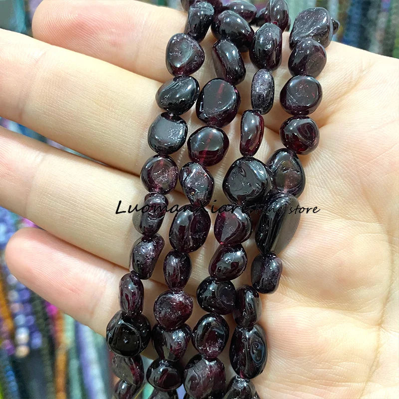 8-10mm Natural Stone Green Apatite Irregular Loose Spacer Beads for Jewelry Making Diy Earrings Bracelet Charms Accessories 15''
