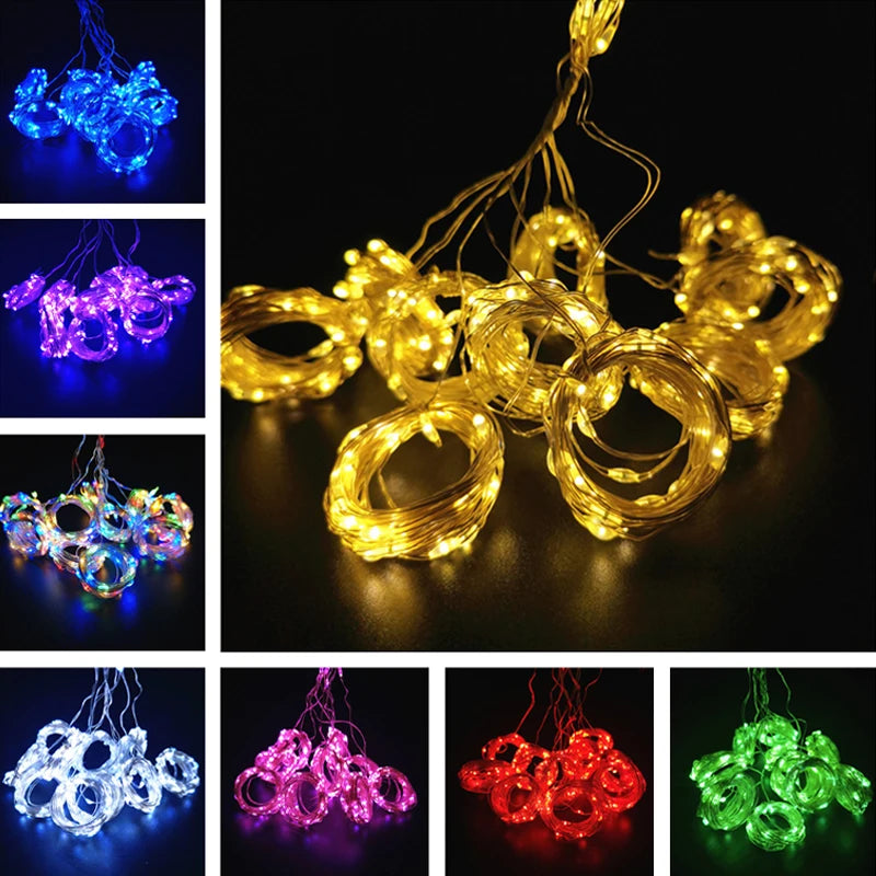 3M/6M New Year Curtain Garland Led String Lights 8 Modes Holiday Lamp Wedding Christmas Fairy Lights for Bedroom Home Decor