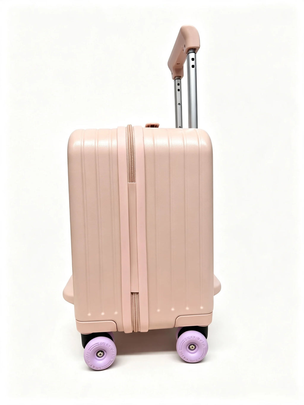 Bunnyfly Kid's 6-Wheel Ride-On Hard Shell Suitcase with Zipper Closure Lock - Waterproof Eco-Friendly Lightweight ABS for School