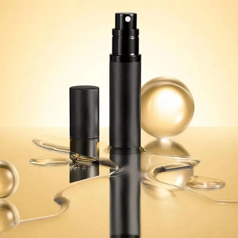 5ml Refillable Mini Perfume Spray Bottle ， Portable Aluminum Travel Container for Cosmetics & Liquid Sub-Bottling