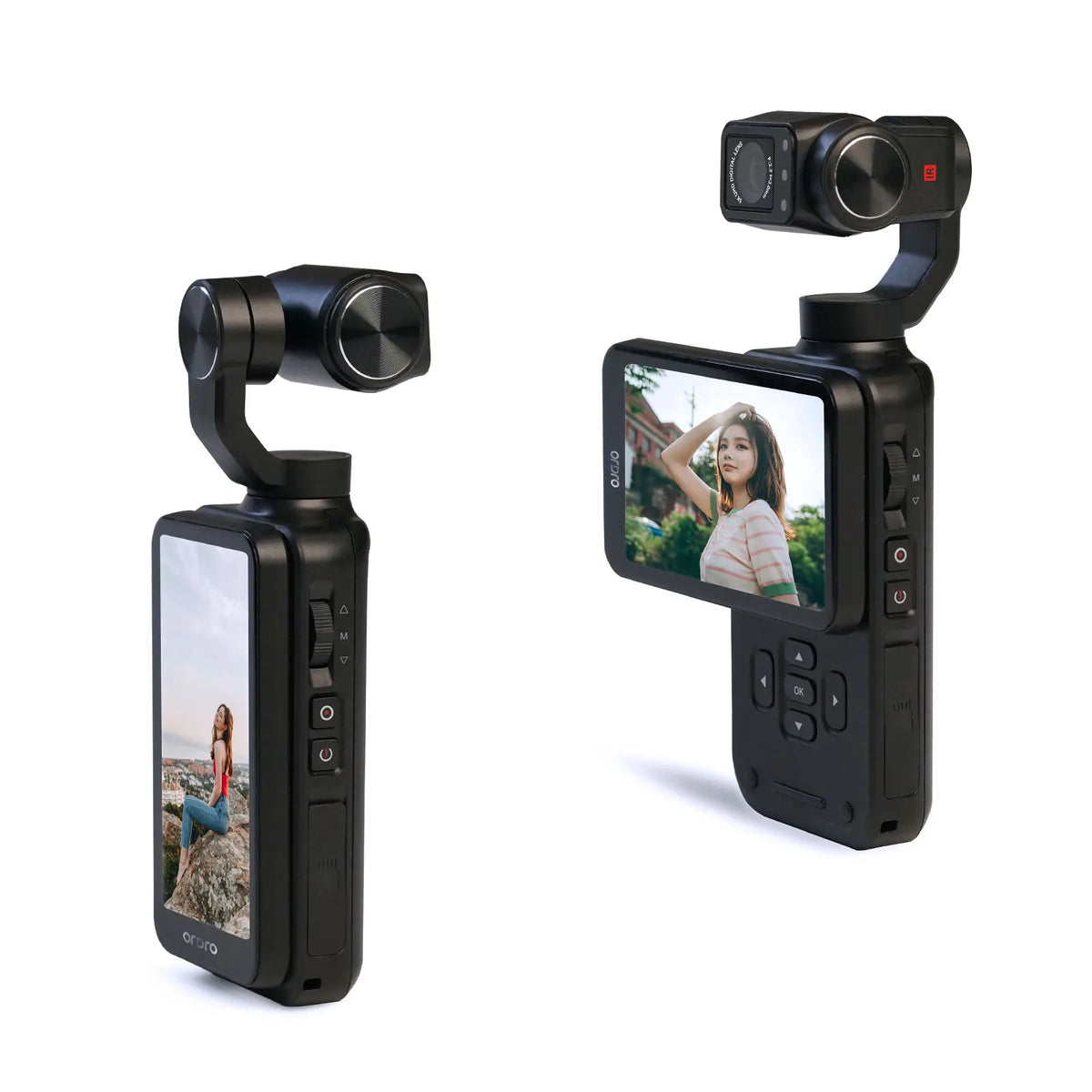 Ordro M5 5K Vlog Camera Kit Action Pocket Camcorder with Wireless Microphone for YouTuber Video Recording