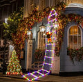 Christmas LED Santa Claus Climbing Ladder Light USB Plug 8 Flashing Modes Home Navidad Party Decoration Xmas Tree Wall Window