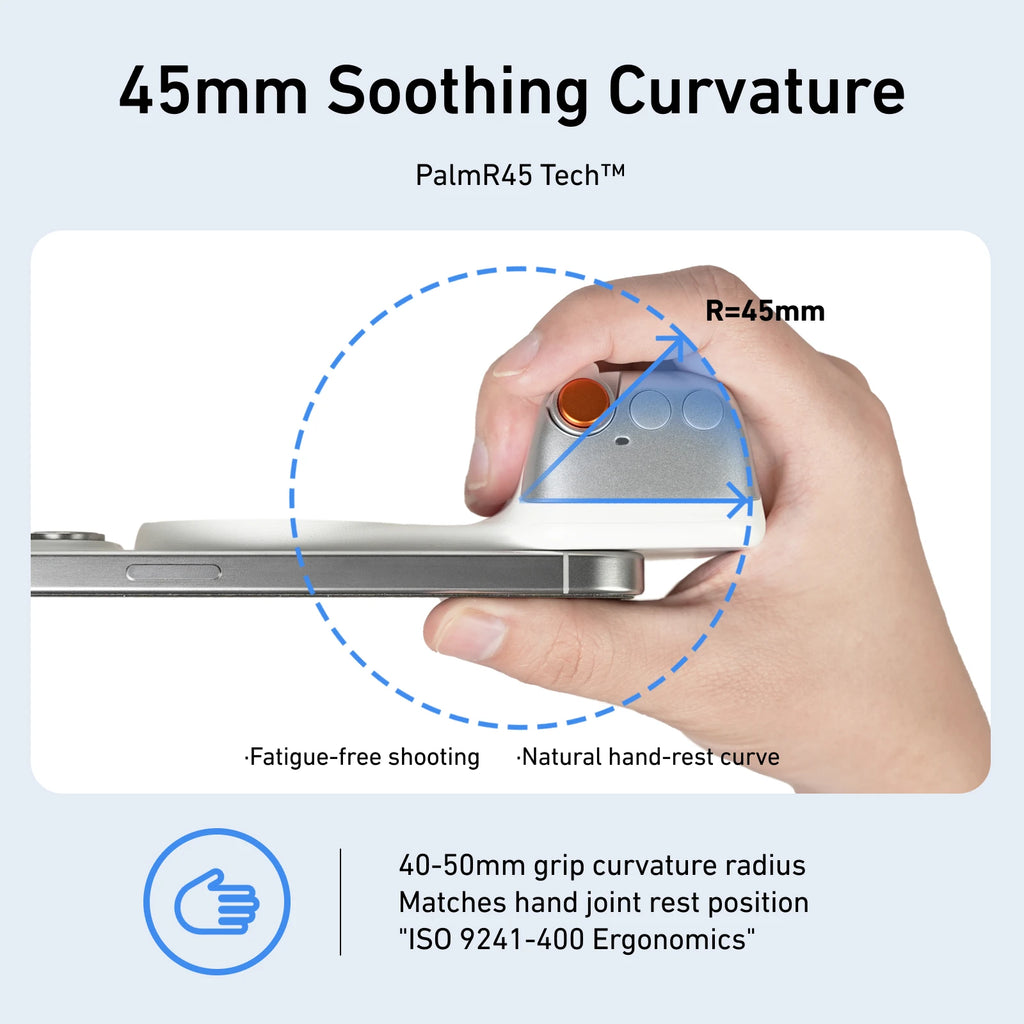 TELESIN Magnetic Phone Camera Shoot Hand Grip Phone Holder Shooting Aid Remote Control Handle for Iphone HUAWEI SAMSUNG Phone