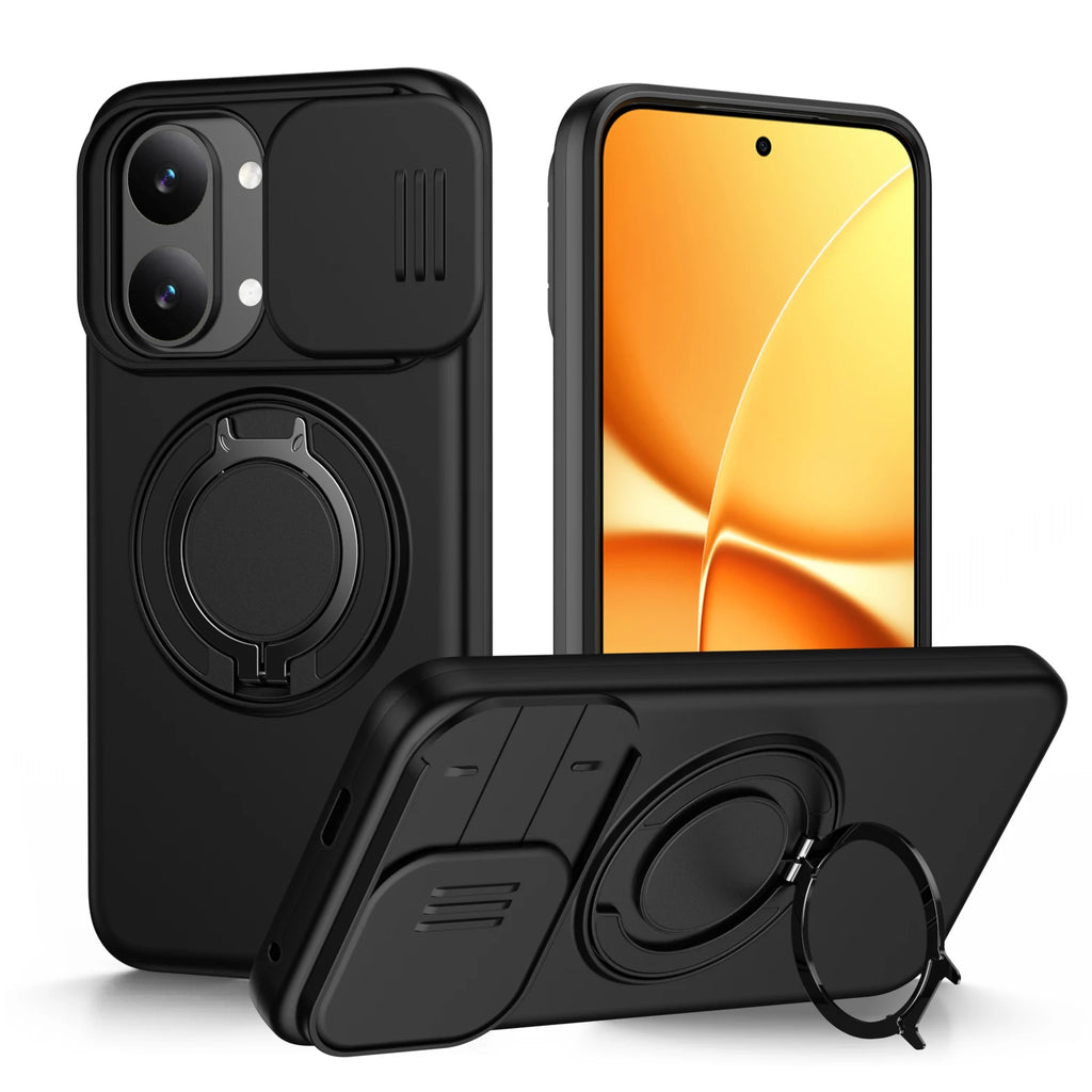 Case For Xiaomi Poco X8 Pro Redmi Note 15 Pro Plus+ 15 Slide Camera Protection Upright Kickstand Shockproof Magnetic Back Cover