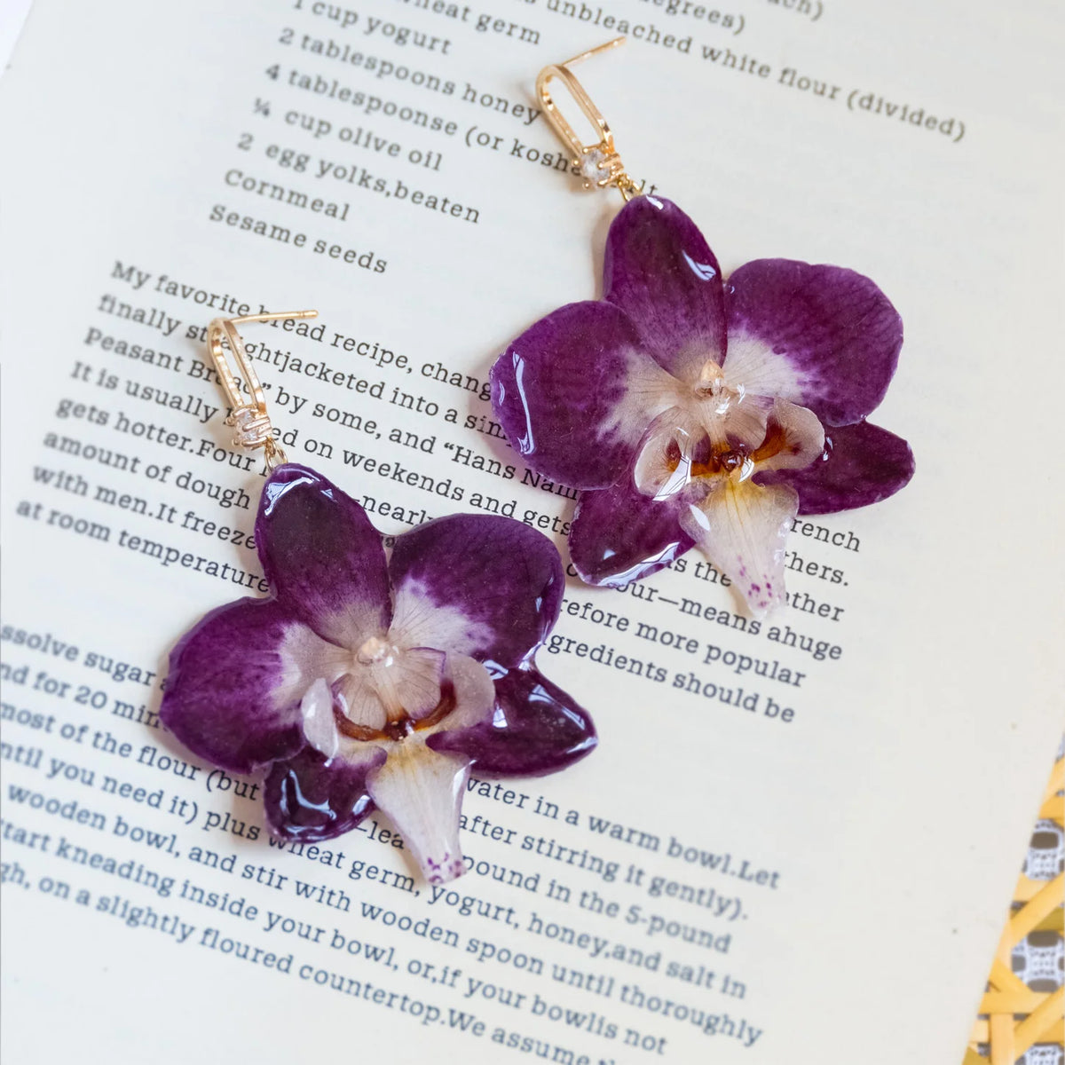 Handmade Real Orchid Jewelry Gift for Women, Perfect for Travel, Party and Daily Wear
