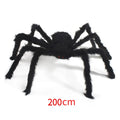 30cm/50cm/90cm/150cm/200cm Extra Large Plush Black Spider Outdoor Home Bar Party Haunted House Horror Props Halloween Decoration