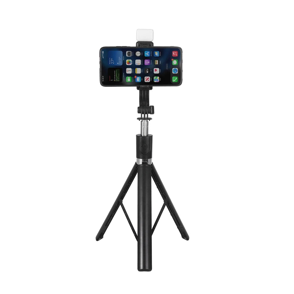 Tripod for Smartphone Camera,Stand with Bluetooth shutter and light,Wireless Selfie Stick brackets with Phone Holder
