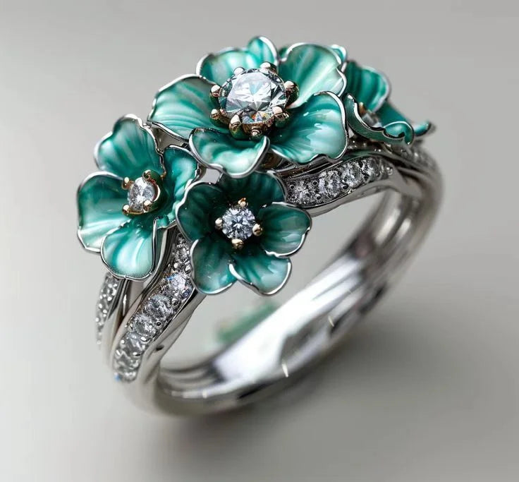 New jewelry, exquisite decoration, fashionable butterfly pattern women's ring