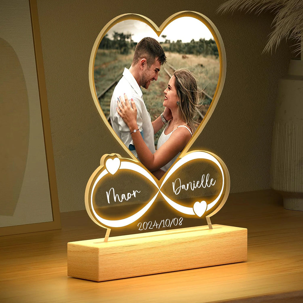 Anniversary Women Men Couples Gifts Custom Photo Love Frame Personalized Acrylic Plaque Valentine's Day Giftware for Him Her