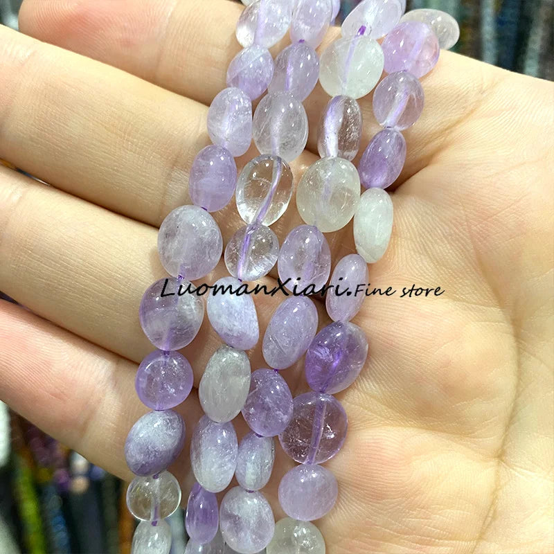 8-10mm Natural Stone Green Apatite Irregular Loose Spacer Beads for Jewelry Making Diy Earrings Bracelet Charms Accessories 15''