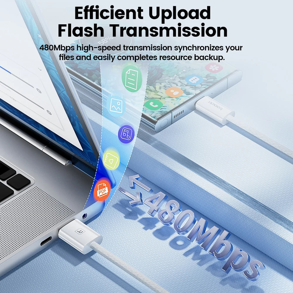 Toocki Type A to Type C Cable 100W PD Fast Charging Charger USB A to USB C DataCable For Xiaomi POCO Huawei P30 Realme Wire Cord