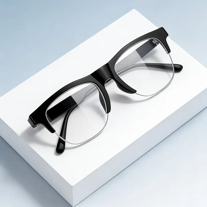 Lenovo AI Smart Glasses Remote Control Touch Voice Assistant Translation Bluetooth Call Music Playback Video Recording Smart Sun
