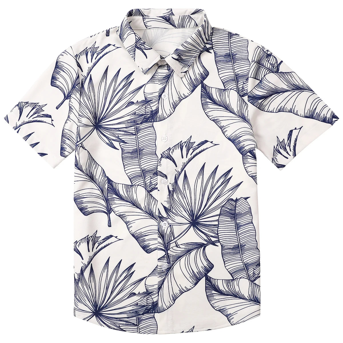 Hawaiian Shirt Teenager Tee Child Boys Novelty Print Fashion School Clothes Summer Beach Holiday Flower Botanical Daily Gift Top