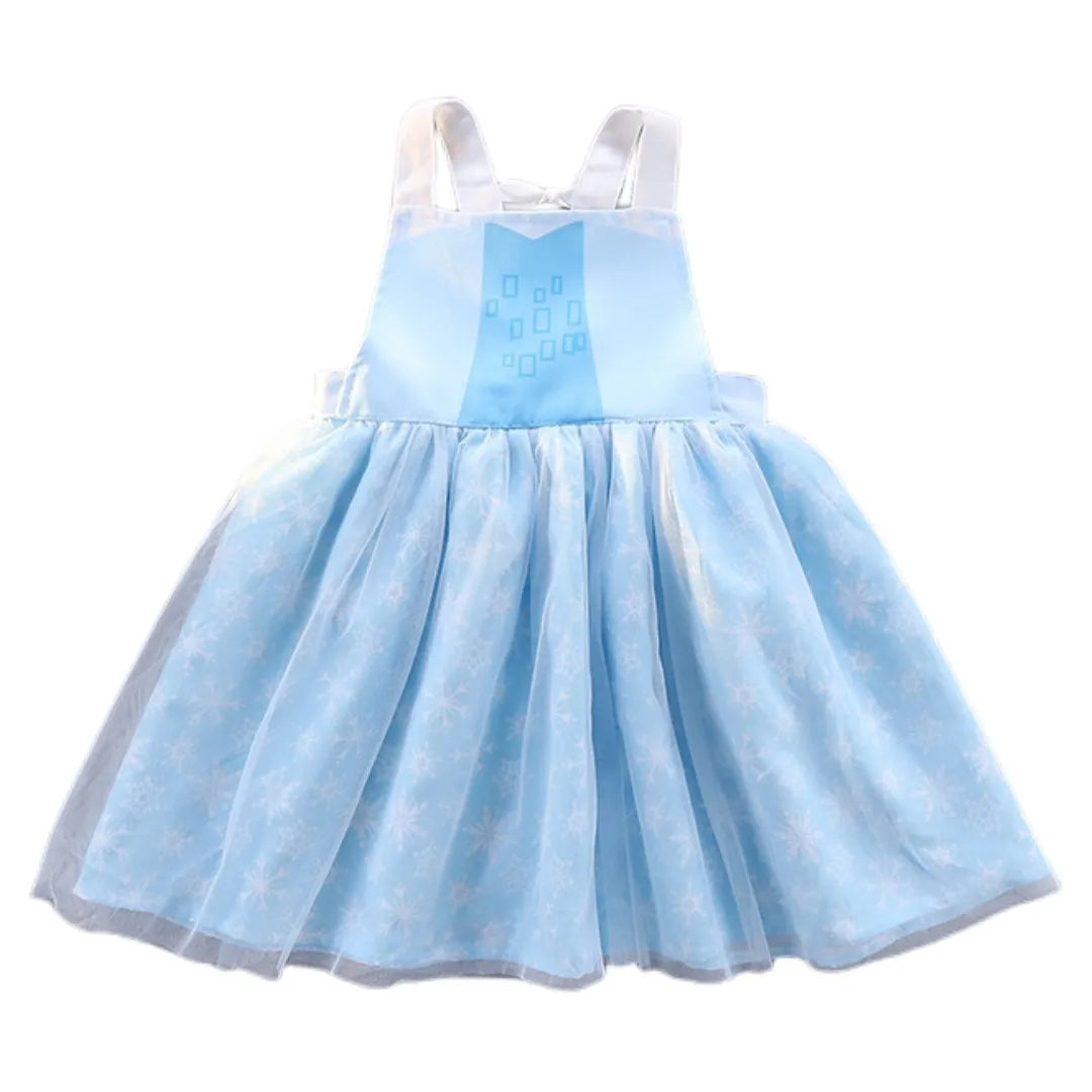 Children's Aprons Baby Painting Overalls Covers Baby Girls Waterproof Eating Bibs Cute Princess Design Kids Colorful Bibs Aprons