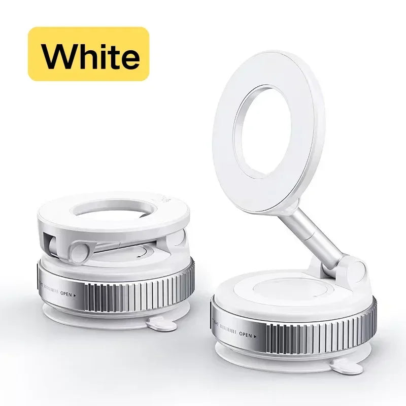 Magnetic Phone Holder 360° Rotatable  Phone Holder |  Foldable Design, Vacuum Suction Cup | Perfect for Car Dashboard