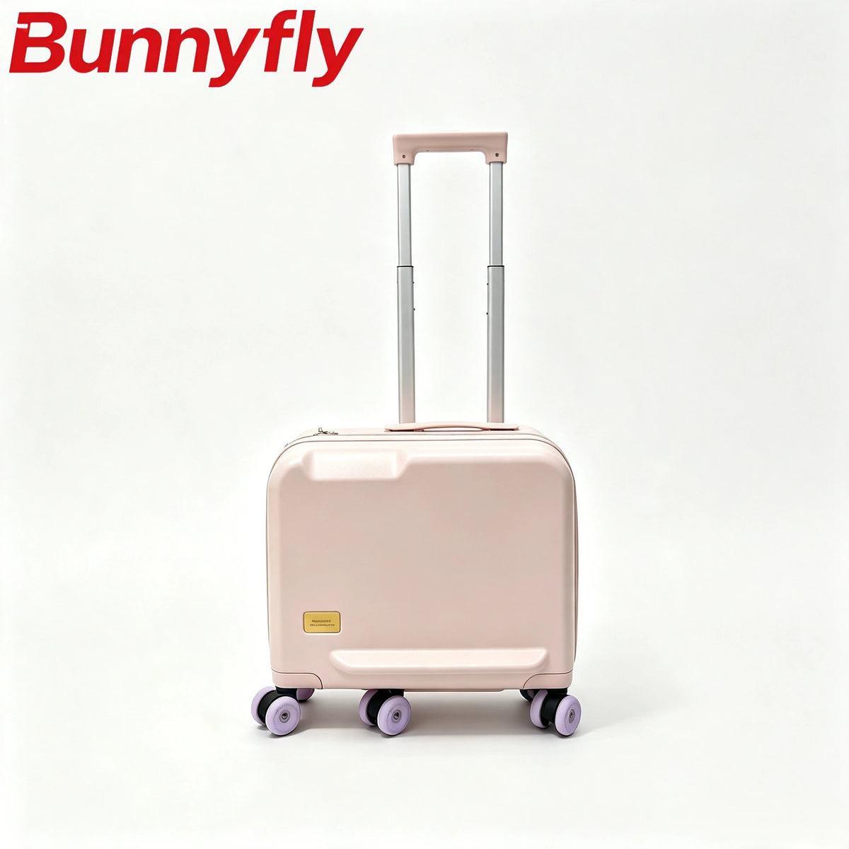 Bunnyfly Kid's 6-Wheel Ride-On Hard Shell Suitcase with Zipper Closure Lock - Waterproof Eco-Friendly Lightweight ABS for School