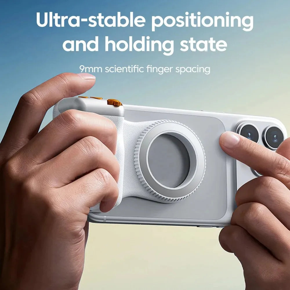 KEBDIU Magnetic Camera Hand Grip MagSafe Bluetooth Remote Control Shooting Aid Phone Stabilizer Handle