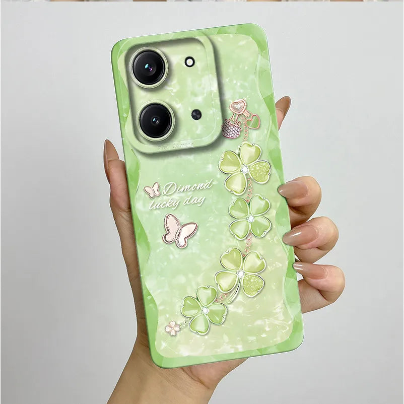 Case For Xiaomi Redmi 15C (171mm) Aesthetic Butterfly Flowers Drop-Resistant Silicone Cover For Xiaomi Poco C85 redmi 15 c Capa