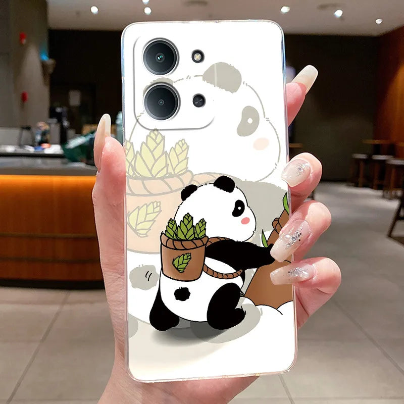 New For Redmi 15C Poco C85 4G Case Clear Luxury Fashion Butterfly Flower Soft TPU Silicone Phone Cover For Redmi15C PocoC85 Case